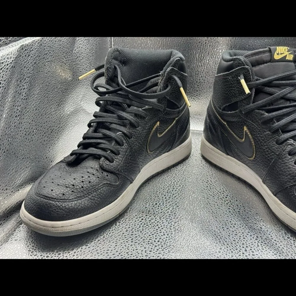 RARE 🚀 Sz 11 Nike Air Jordan 1 Retro High City of‎ Flight Black Gold 555088-031